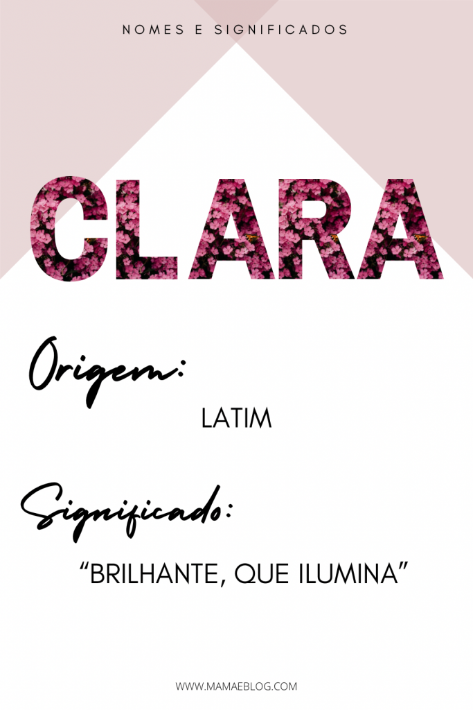 Clara nomes femininos